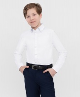 Сорочка классическая белая Button Blue, школьная форма для мальчиков  фото, kupilegko.ru